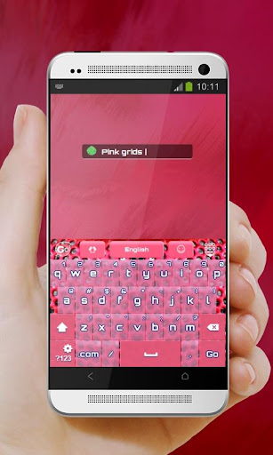 免費下載個人化APP|Pink grids GO Keyboard app開箱文|APP開箱王