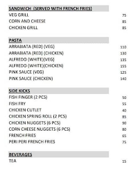 The Big Ben menu 1