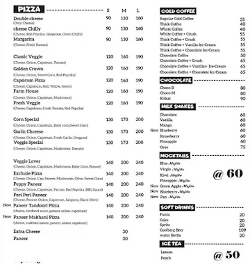 Cheesy Land Cafe menu 