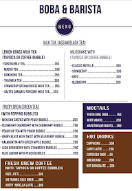 Boba Barista menu 1