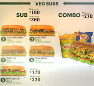 Subway menu 1