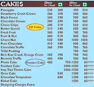 The Cake Shop menu 6