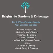 Brightside Gardens & Driveways Logo