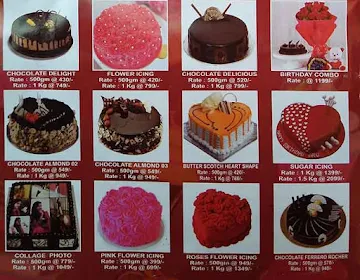 Cake Mandi menu 