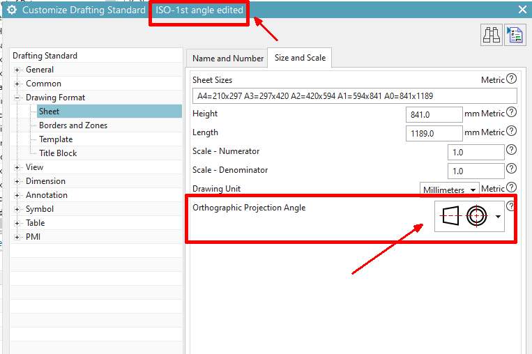 Changing Projection Angle In Nx Drafting Cad Tips