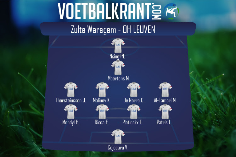 Opstelling OH Leuven | Zulte Waregem - OH Leuven (08/10/2022)