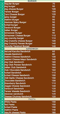 A Marron Burger menu 1