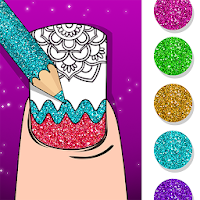 Nail Art - Nail Coloring Book