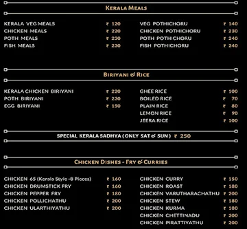 Keraabian Spices Kerala Delivery Kitchen menu 