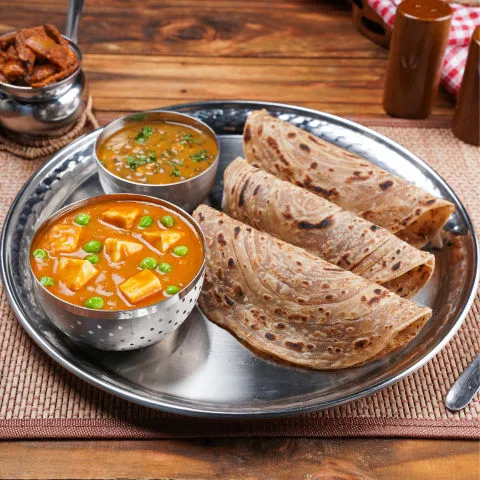 Matar Paneer Dal Panchmel Meal