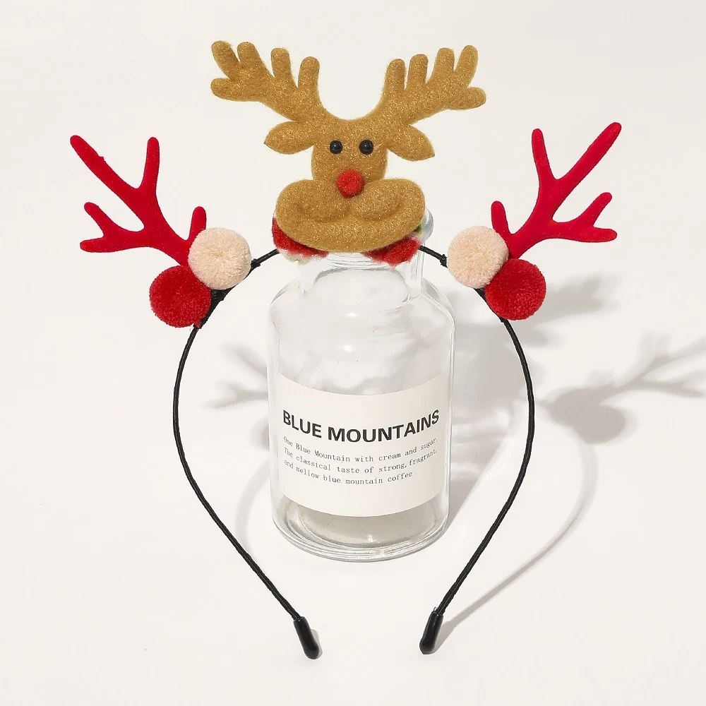 Title 1, Serre-tête de Noël rouge et vert avec boules de...