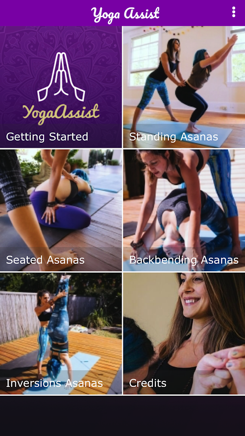 Android application Yoga Assist screenshort