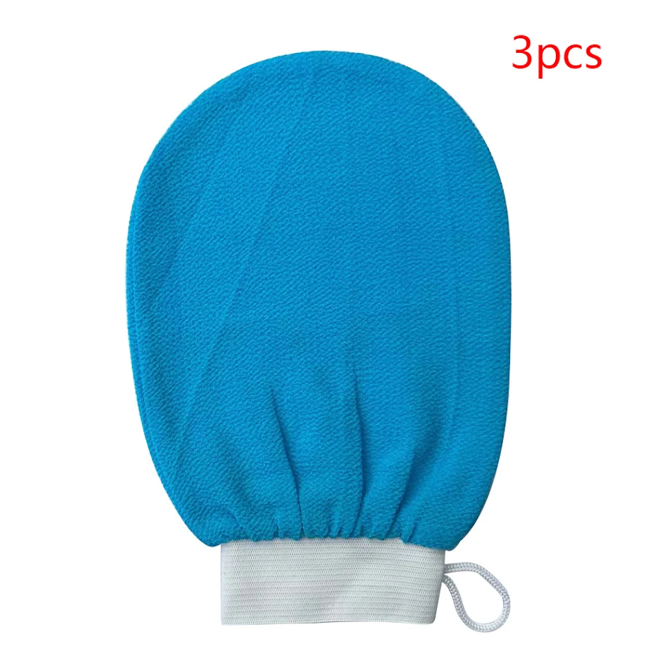 Rayon Viscose Fiber Medium Fine Sand Exfoliating Bath Gloves for smooth, soft skin and a revitalizing cleanse.