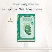 Mask Family Mặt Nạ Bùn Đậu Xanh Làm Sạch Lỗ Chân Lông Kiểm Soát Dầu Chăm Sóc Da 25G