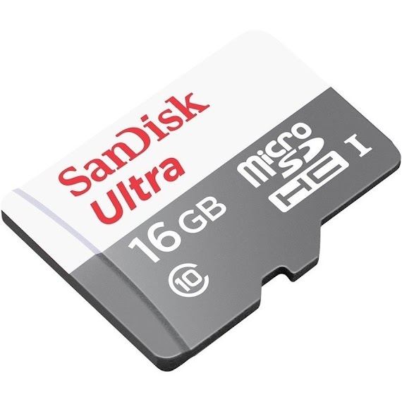 Thẻ Nhớ Microsdhc Sandisk Ultra 16Gb 80Mb/S (Xám)