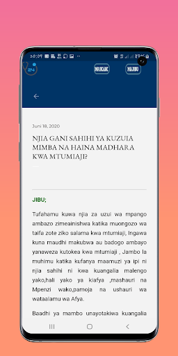 Afya yangu,Fahamu kuhusu Magonjwa, -Ushauri