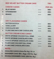 Cake Shop menu 2