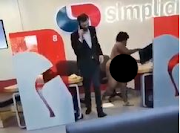 The naked woman who trashed a Cape Town Capitec Bank branch on Tuesday has been arrested.