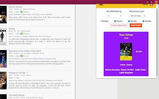 IMDB Watchlist Randomizer