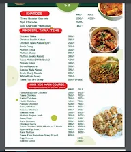 Pindiwala menu 3