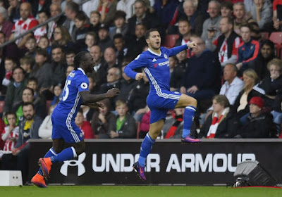 Hazard imite Lukaku et porte Chelsea face à Southampton (vidéos)