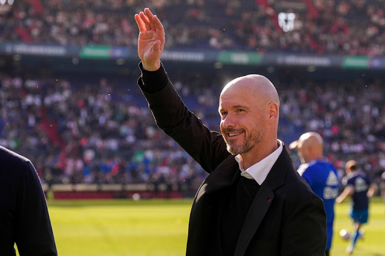 Ajax head coach Erik ten Hag prior to the TOTO KNVB Cup final against PSV and Ajax at Stadion Feijenoord in Rotterdam on April 17 2022.