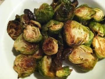 White Wine Roasted Brussels Sprouts