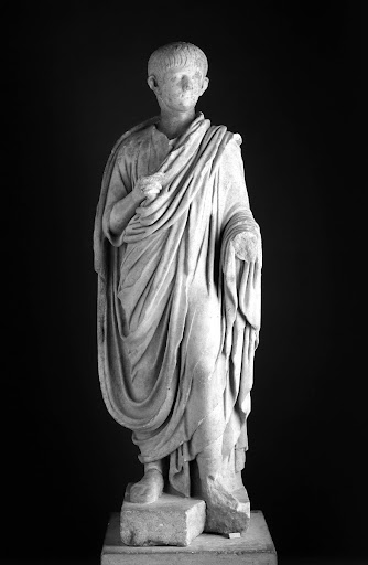 Statue of the Young Nero Wearing a Toga