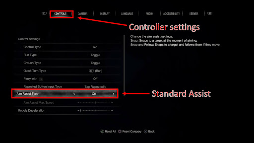  Resident Evil 4 Remake Recommended Settings Aim Assist