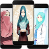 Hijab Cartoon Wallpaper Offlin icon