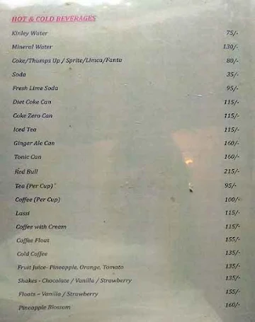 Amber menu 