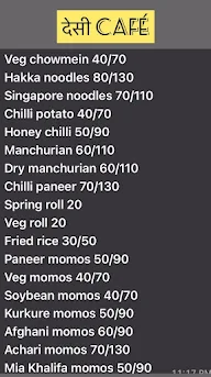 Desi Cafe menu 3