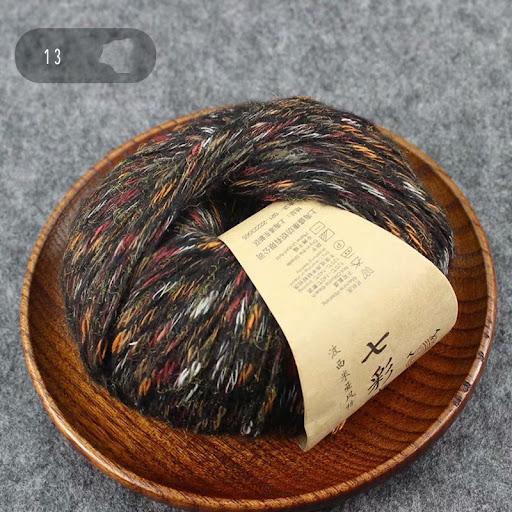 Title 14, Colorful woolen yarn, handmade crochet DIY. Per...