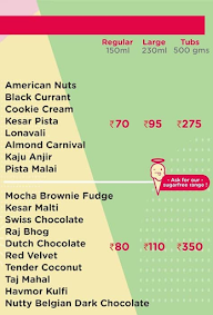 Havmor Ice Cream menu 4