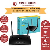 Bộ Phát Router Wi - Fi Chuẩn N Dùng Sim 4G Lte Tp - Link Tl - Mr6400 Tốc Độ 300Mbps