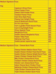 The Juicy Pizza & Burger menu 2