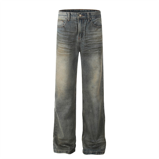 Title 2, Fashion Personality Male Loose Straight Trouser...