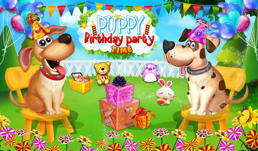 Puppy Birthday Party Time