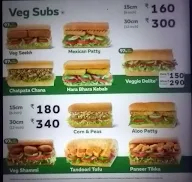 Subway menu 1