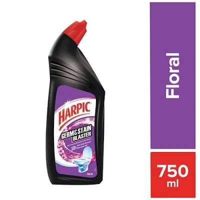 Harpic Toilet Cleaner - Floral, Germ And Stain Blaster - 750 ml