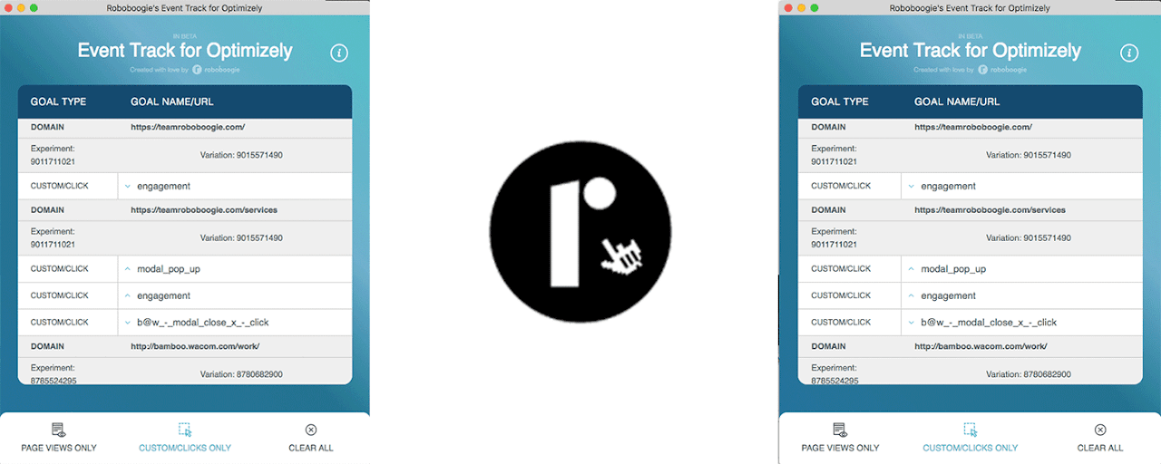 Roboboogie's Optimizely Events Tracker Preview image 2