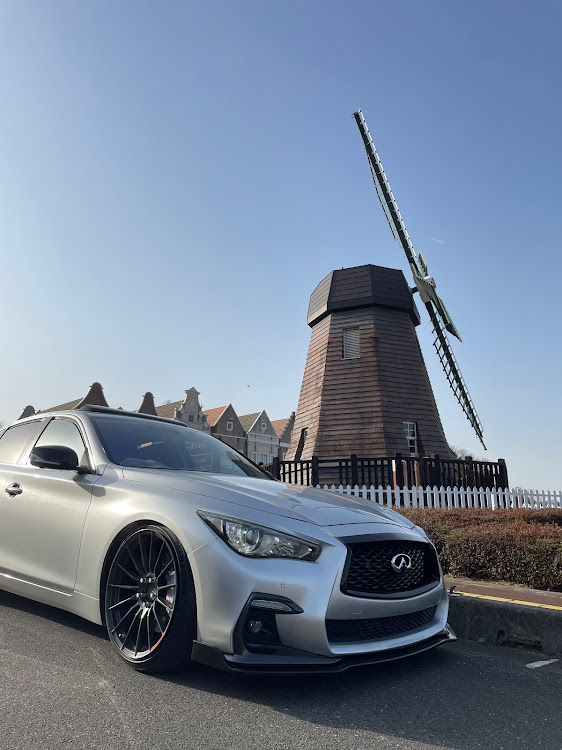 スカイラインの東日本大震災・V37スカイライン・コーティングニキ・今年の夏タイヤは？・サガミオリジナル0.01㍉に関するカスタム事例の投稿画像1枚目