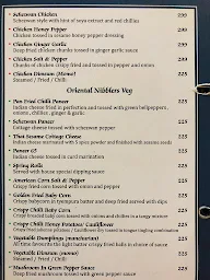 Hangout- The Lounge Bar menu 1