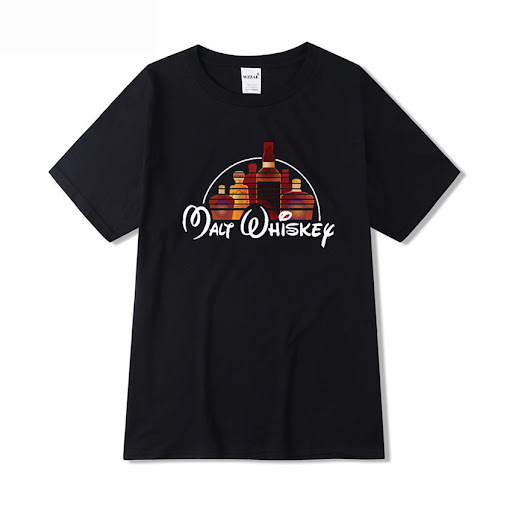 Title 2, Whiskey Graphic Print Casual Short Sleeves