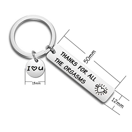 Title 1, Stainless Steel Long Keychain European and Amer...