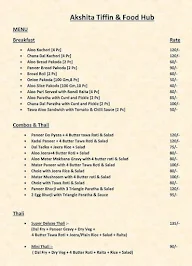 Akshita Tiffin & Food Hub menu 2