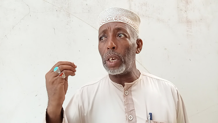 The Coast Inter-Faith Council of Clerics chairperson (Lamu branch) Mohamed Abdulkadir.