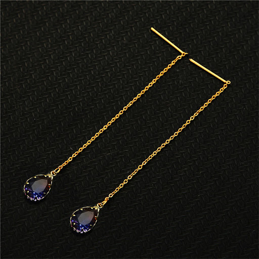 Title 6, Trendy Stainless Steel Reel Chain Earrings with...