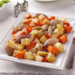 Herb Roasted Root Vegetables Recipe was pinched from <a href="http://www.tasteofhome.com/recipes/herb-roasted-root-vegetables" target="_blank">www.tasteofhome.com.</a>