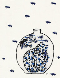 Jar with tiger 